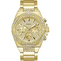 GUESS Analoog horloge 'FURY' goud