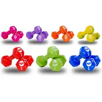 Muscle Power Vinyl Dumbbells - Set van 2 - 3 kg
