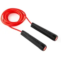 Everlast Weighted Jump Rope - Verstelbaar Springtouw - Zwart/Rood - 335 cm