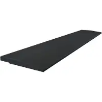 Flow Fitness Oploopprofiel Rubberen Met Waterdichte SBR-Laag - 100 x 20 x 2 cm - Zwart