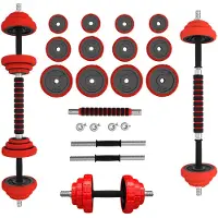 HMS Verstelbare Halter en Dumbbell Set - Rood - 20 kg