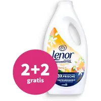 Lenor 2+2 Gratis: Vloeibaar Wasmiddel Orange Blossom & Peach 30 Wasbeurten 1,5 L