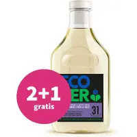 Ecover 2+1 Gratis: Vloeibaar Wasmiddel Zwart & Donker - Limoen & Lotus 31 Wasbeurten 1,43 Liter
