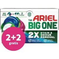 Ariel 2+2 Gratis: 3in1 Wasmiddel Pods The Big One Color 15 Stuks