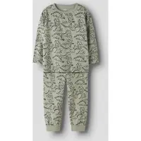 Name it Nachtkledij beige / groen / donkergroen