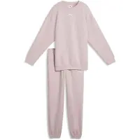 Puma joggingpak met ronde hals - roze Effen - maat 164