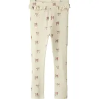 Lil´ Atelier Leggings 'NMFGavo' crème / lichtlila / pitaja roze