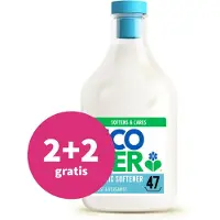 Ecover 2+2 Gratis: Wasverzachter Roos & Bergamot 47 Wasbeurten 1,43 Liter
