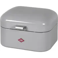 Wesco Single Grandy Broodtrommel | 7,5 Liter - Maat M | Metaal - Grijs | Broodopslag