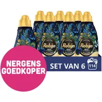 Robijn 6x Klein & Krachtig Wasmiddel Black Beautiful Mystery 19 Wasbeurten 665 Ml
