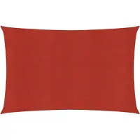 vidaXL Zonnezeil 160 g/m² 6x7 m HDPE rood