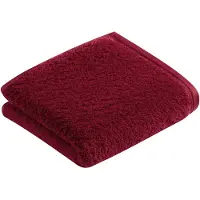 Vossen Handdoek Vegan Life Rubin (50 x 100 cm) (Set van 3)