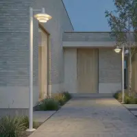 LUCANDE Buitenverlichting , Montaro, Wit, Aluminium, Modern
