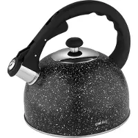 King Hoff 1406 - Fluitketel - RVS - 2,6 L - Zwart