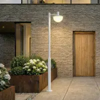 LUCANDE Buitenverlichting , Toras, dimbare, Grijs, Aluminium, Modern