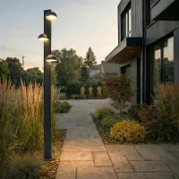 LUCANDE Buitenverlichting , Velira, Zwart, Metaal, Modern