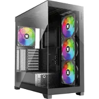 Xilence Gleam Midi-tower PC-behuizing Zwart Zijvenster