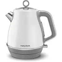 Morphy Richards Evoke, 1,5 liter, 2200 watt, wit, met deksel, waterniveau-indicator, draadloos