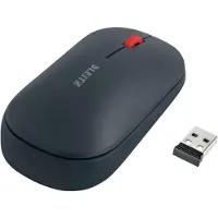 Leitz Cosy Draadloze Muis - Bluetooth of 2,4 GHz - USB-A - Inclusief Batterij - Fluweel Grijs
