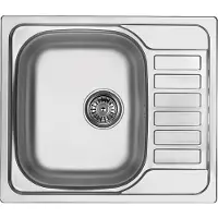 Deante - RVS spoelbak SOUL, 1 kom, met afvoerbak, 58x50 cm, satijn