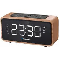 Blaupunkt Radio Wekker FM Bluetooth 60 Stations Geheugen LED Display Klok met dubbel Alarm en Sluimerfunctie