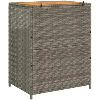 vidaXL Kast met plank Grijs 70 x 50 x 87 cm Polyester en Roly Ratten