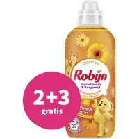 Robijn 2+3 Gratis2+3 Gratis: Wasverzachter Passiebloem & Bergamot 39 Wasbeurten 780 Ml