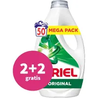 Ariel 2+2 Gratis: Vloeibaar Wasmiddel Original 50 Wasbeurten 2250 Ml
