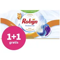 Robijn 1+1 Gratis: Wascapsules 3-in-1 Stralend Wit 26 Stuks