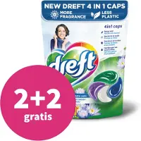Dreft 2+2 Gratis: Caps 4in1 Blue Dream 42 Stuks