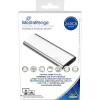 MediaRange MR1101 externe USB Type-C SSD-schijf - 240 GB, zilver