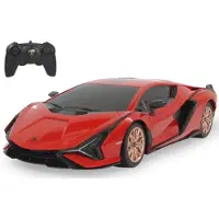 Jamara RC voertuig Auto - 403126 RC Auto Lamborghini Sian FKP - Rood - RC Model - 2,4GHz - tot 9 km/u - 1:24