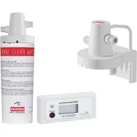 Franke roestvrijstalen hoogdrukarmatuur, waterkraan Clear Water J met vast uitloop, roestvrijstalen zijbediening, modelnummer 160.0705.