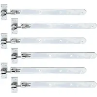 Alberts 846022 heng | recht, uiteinde afgerond, verstelbaar met 30 mm | galvanisch verzinkt, gechromateerd | 460 x 40 mm | Set van 6