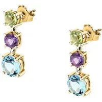 Morellato TESORI SAXN39 GOLD-PLATED OORHANGERS MET ZIRKONIA'S 1 PAAR