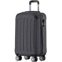 TRVLMORE Handbagage Koffer – 54x36x20 cm – 38L – Lichtgewicht & Sterk – Zwart – Geschikt voor Vliegtuigcabine