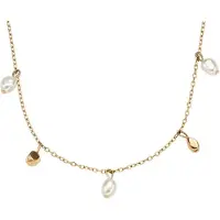 Skagen AGNETHE PEARL Dames Collier - Goudkleurig