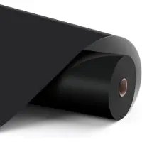 Loklik Zelfklevende Vinyl - Personaliseer Glas, Keramiek en meer - Permanent Adhesive Vinyl Matte 12 m - Zwart - 30.5 x 1200 cm