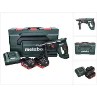 Metabo KH 18 LTX 24 accu combihamer 18 V 2,1 J SDS plus + 2x accu 5,5 Ah + lader + metaBOX