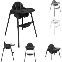 Kikkaboo 2 In 1 Jammy Home Highchair Zwart Kinderen