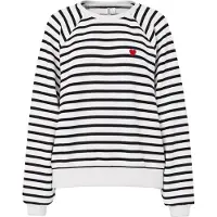 Pieces Sweatshirt 'PCGRETA' rood / zwart / wit