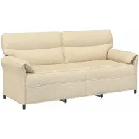 vidaXL Bank 100% polyester metalen frame MDF, Multiplex