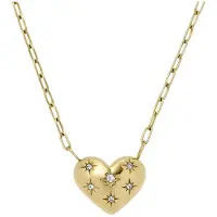 Fossil Ketting 'Saide' goud / transparant