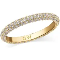 Daniel Wellington PAVE DW004017 - 52 MM - GOLD-PLATED RING MET ZIRKONIA'S 1 STUK