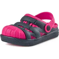 Ladeheid Clogs Kinderen - Tuinschoenen - Lichte - Kinderschoenen - Meisjes - Jongens – Donkerblauw roze – 29 - LA-KL-056