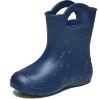 Ladeheid LA-CA-Frog Kinder Regenlaarzen - Rubber - Licht - EVA - Marineblauw - 32/33