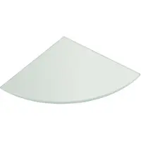 Sapho Hoekplanchet, kwartrond 20x20x0,8cm, matglas