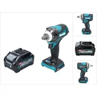 Makita TW 004 GM1 accu-slagmoersleutel 40 V max. 1/2" 350 Nm XGT Brushless + 1x accu 4,0 Ah - zonder oplader