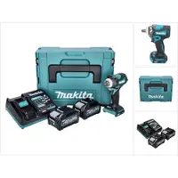 Makita TW 004 GM201 accu-slagmoersleutel 40 V max. 1/2" 350 Nm XGT Brushless + 2x accu 4,0 Ah + oplader + Makpac