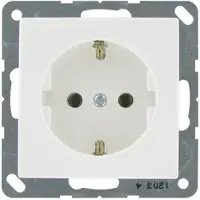 JUNG Inbouwstopcontact As500 Met Aarde (randaarde) 1-polig Wit Ip20